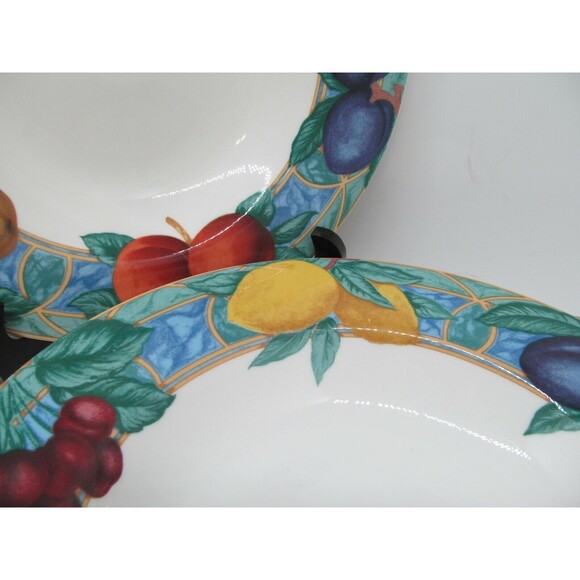 Victoria & Beale Casual Forbidden Fruit Rim Soup Pasta Bowls Bundle of 5 - Picture 3 of 10